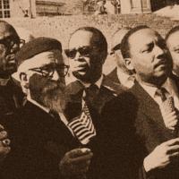  Archival image of Martin Luther King Jr. with Jewish leaders