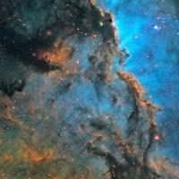  A cosmic scene of clouds and stars