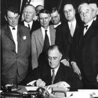  FDR signs Tennesee Valley Authority Act