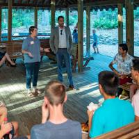  Milstein students welcomed to campus with BBQ, adventures