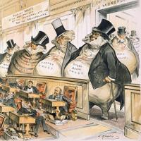  Cartoon from the Gilded Age of the &quot;Bosses of the Senate&quot;