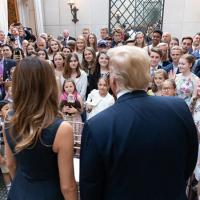  Trump and first lady in Europe