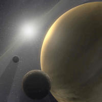  Gas giant planet: artist&#039;s rendition