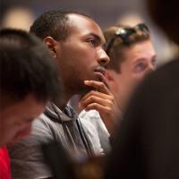  student listening in lecture
