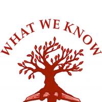  What We Know logo of a tree and book