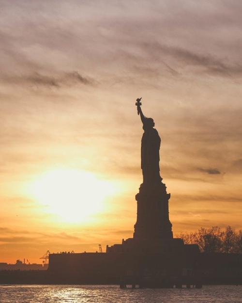 Statue of Liberty at sunrise