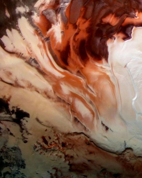 Reflections of Mars' South Pole