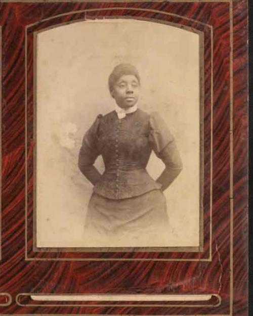 old photos of a woman and young boy