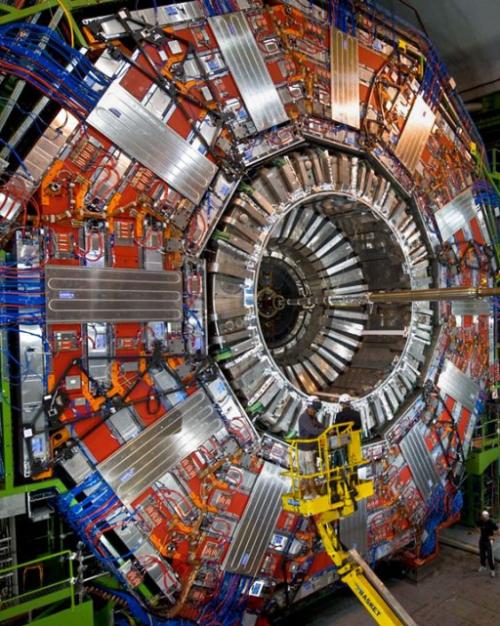 		Piece of scientific equipment the size of a room, shaped in a circle
	