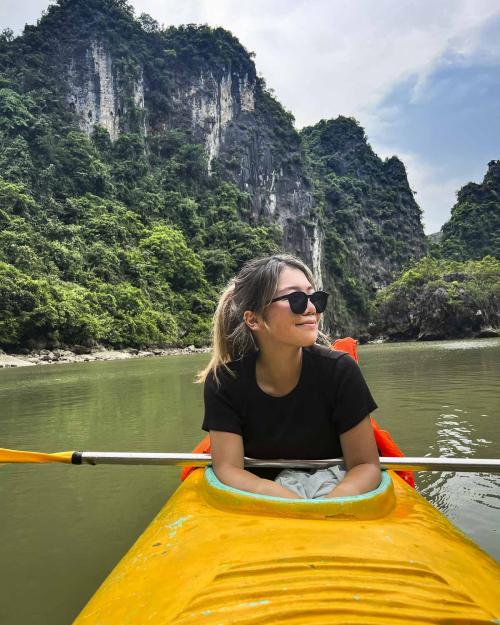 person in a kayak