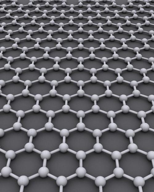 		A field of connected hexagons against a dark gray background
	