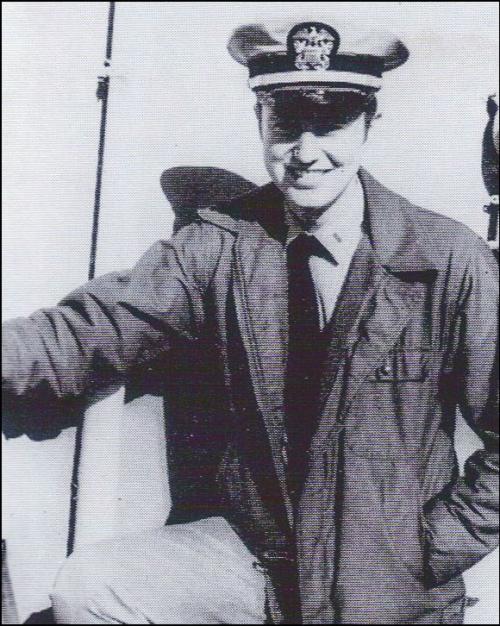 		Black and white historic photo of Don Stanton '72, wearing a Navy uniform
	