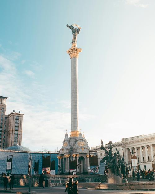 public monument in Kyiv, Ukraine