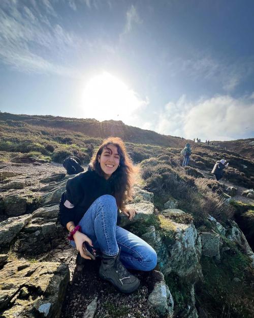 person hiking