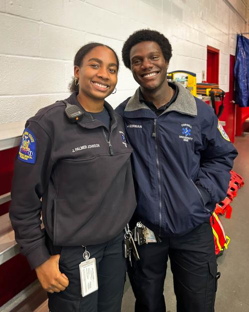 person in EMS clothing