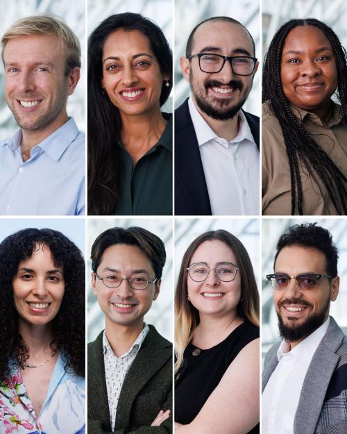 Collage of photos of new A&S faculty members for Fall 2025