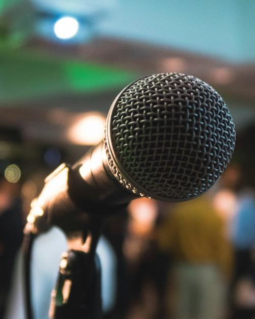 Microphone up close
