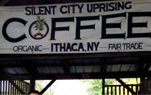  Coffee stand at the Ithaca Farmer&#039;s Market