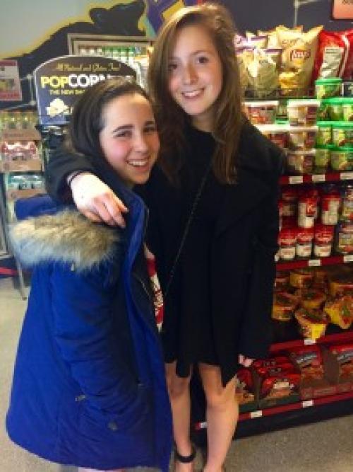  Allison Wild &#039;19 and I pose in Bear Necessities, the convenience store on North Campus that conveniently sells Cornell peanut butter!