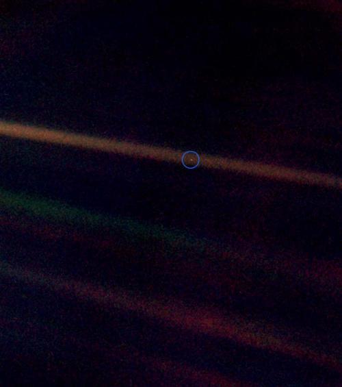  Earth as a pale blue dot seen from space