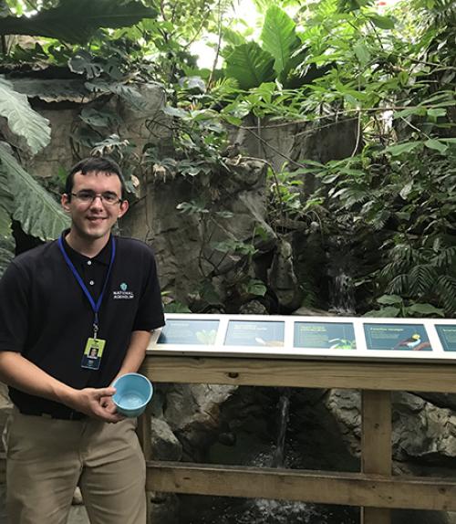 Chris Zobek at the National Aquarium