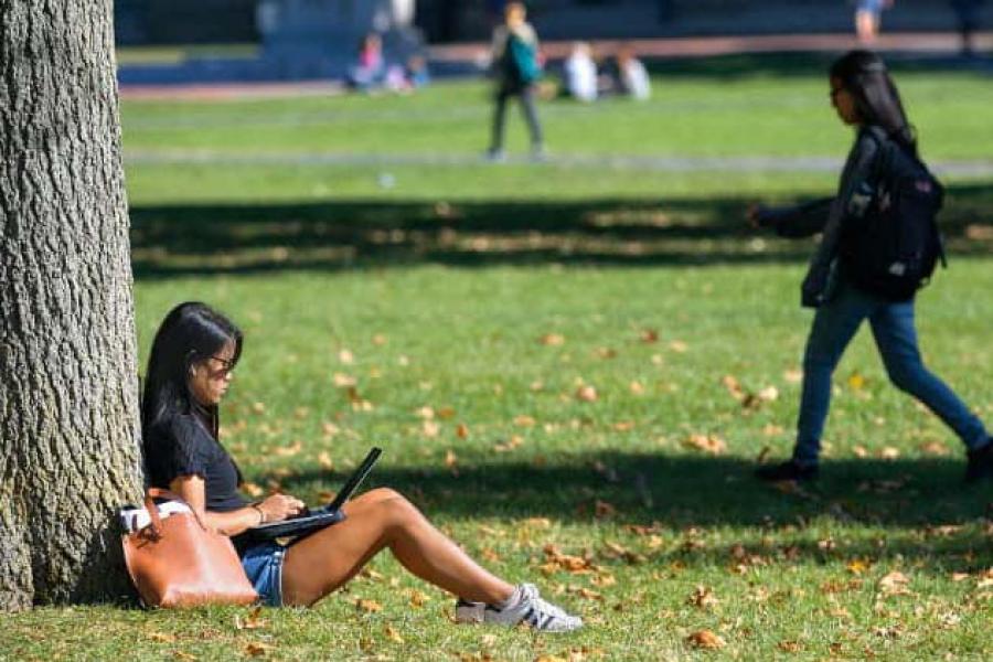 Students on the Arts Quad