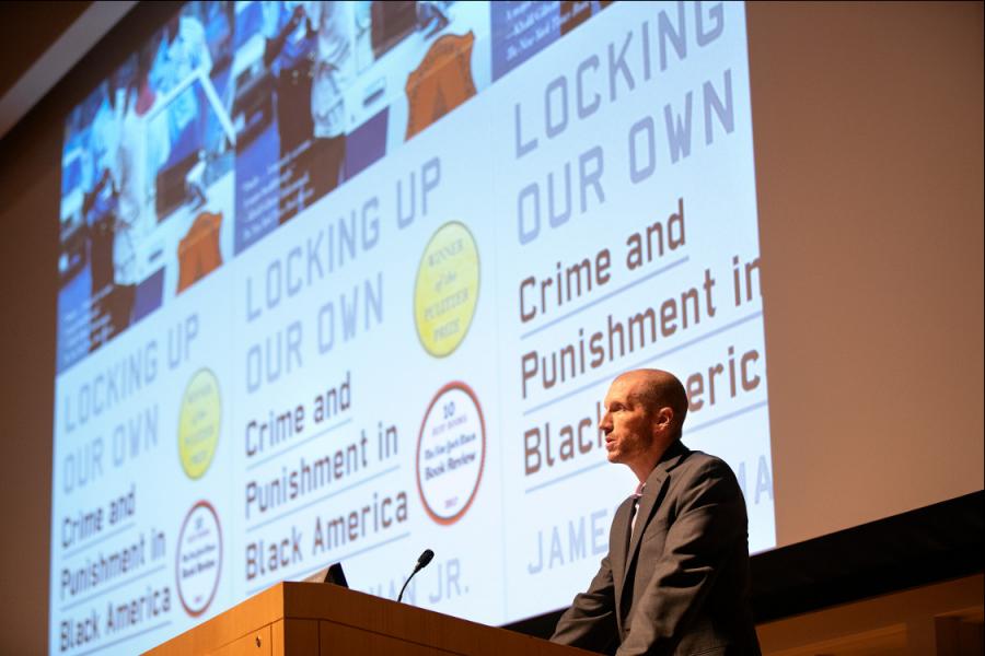 Professor Peter Enns introducing a speaker