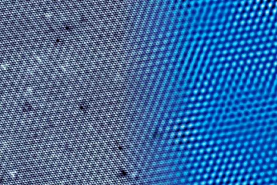 pixelated image of grey and blue texture