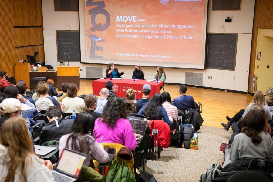 people in an auditorium