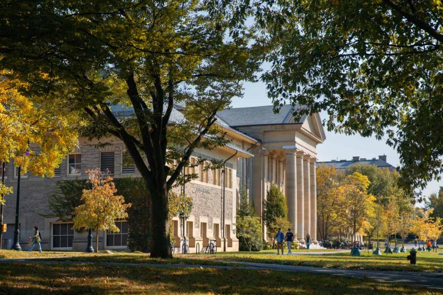 Fall view of Goldwin Smith Hall