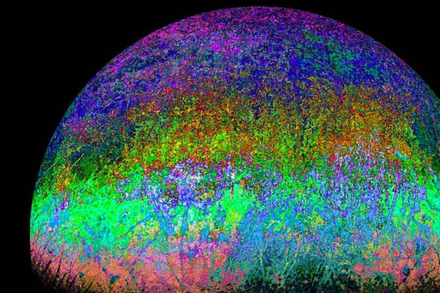 artist drawing of Jupiter's moon Europa