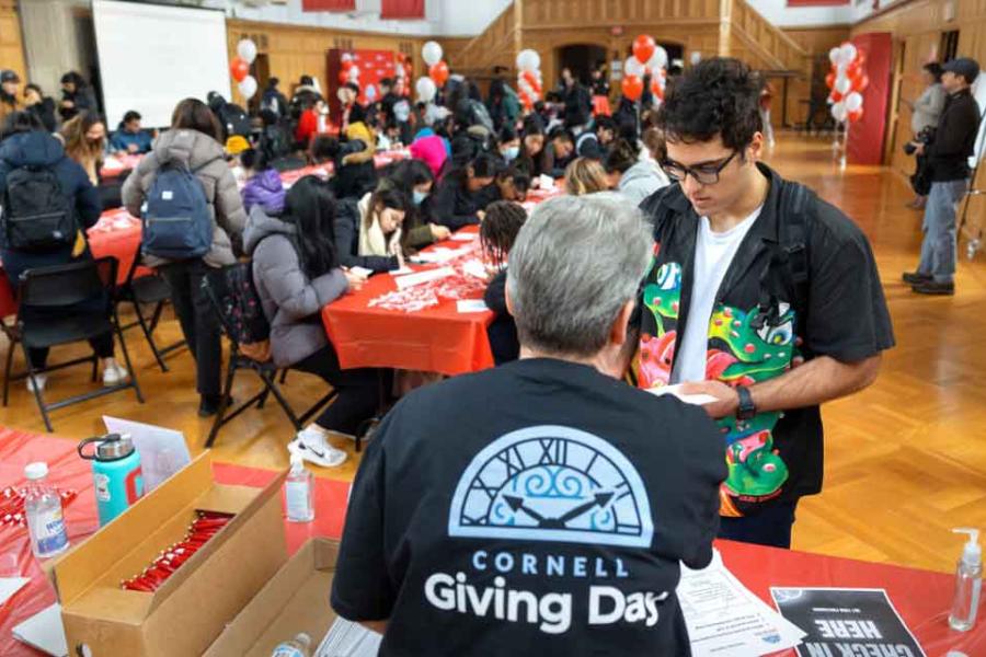 two people at a table