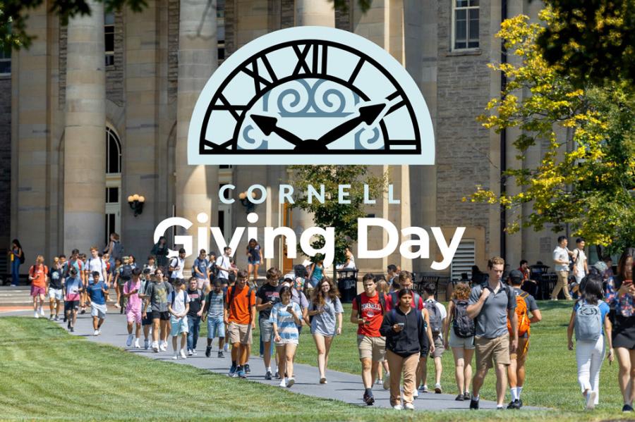 Photo of students walking across Arts Quad