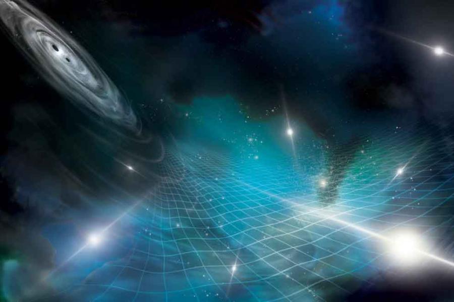 illustration of gravitaional waves