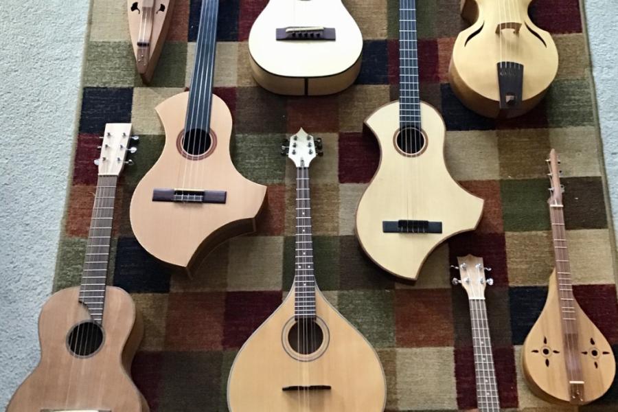 lots of guitar looking instruments