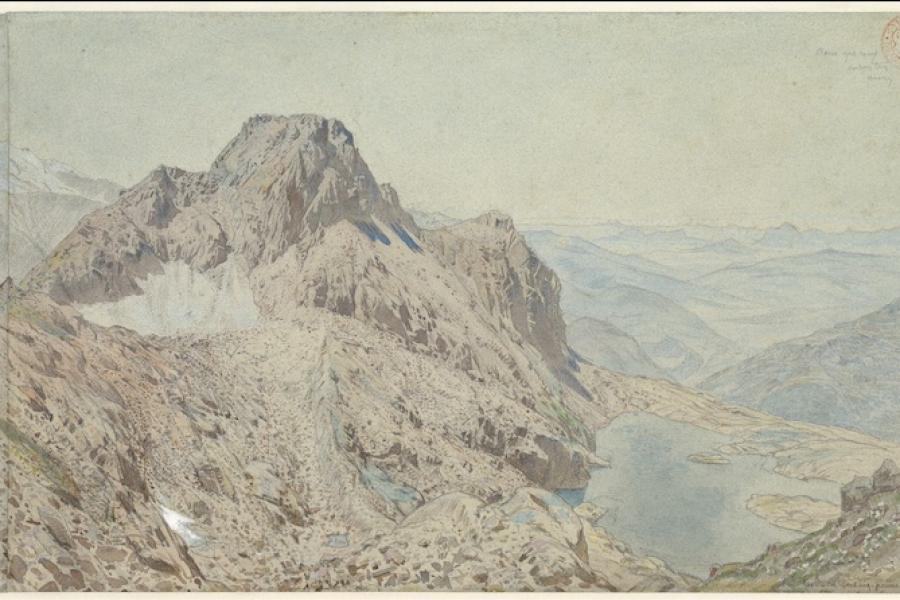 Painting of mountains