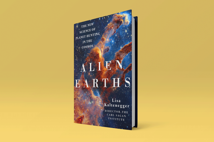 Cover showing Alien Earths title and cosmic dust fingers against a background of stars
