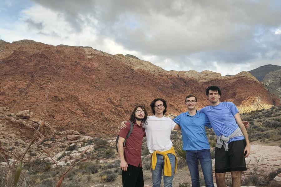 four people in national park out west