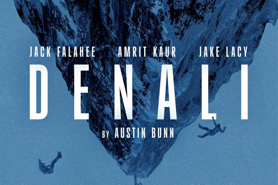 audiobook cover with people falling off a mountain