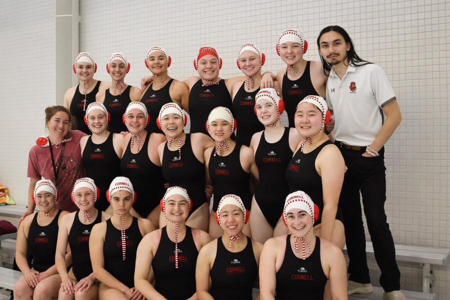 team of water polo players in their suits