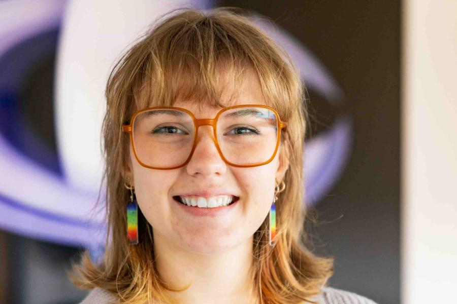 person smiling