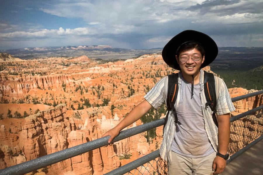 person in Bryce Canyon