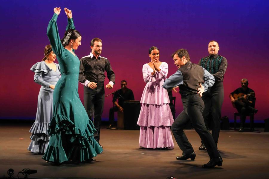 people flamenco dancing