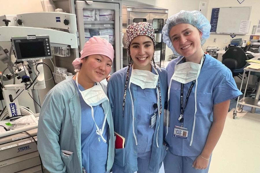 Summer Experience Grant students in a hospital setting