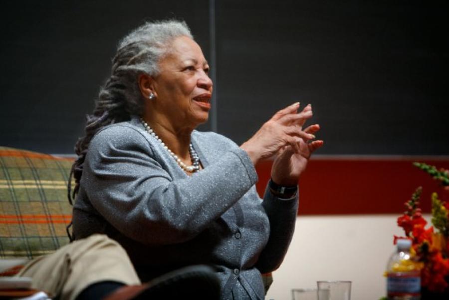 Person speaking and gesturing