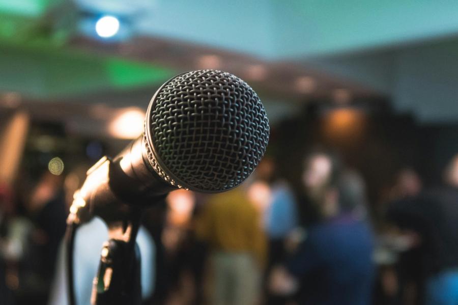 Microphone up close