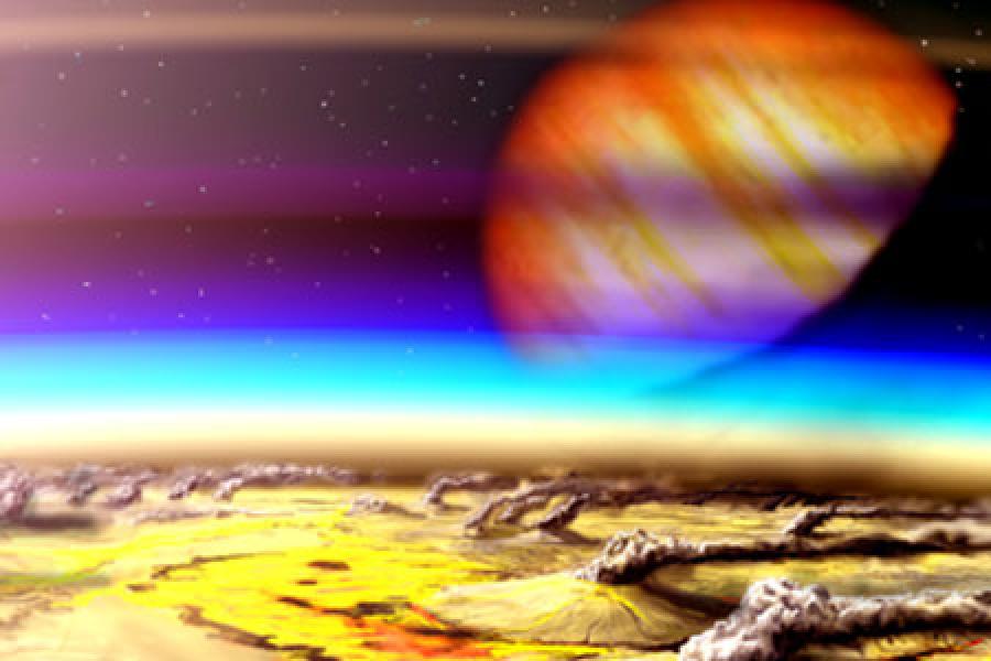 A habitable planet in the volcanic Hydrogen habitable Zone picture