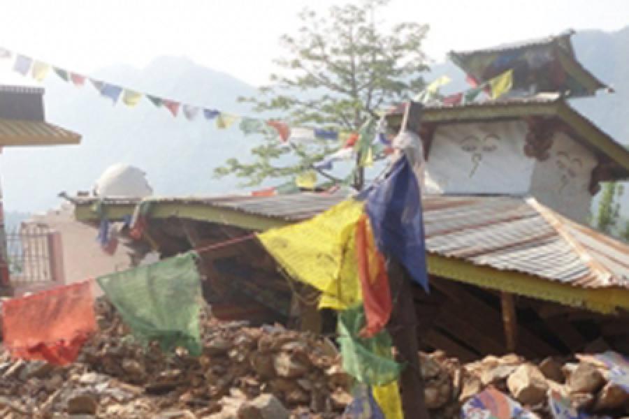 Earthquake damage in Nepal