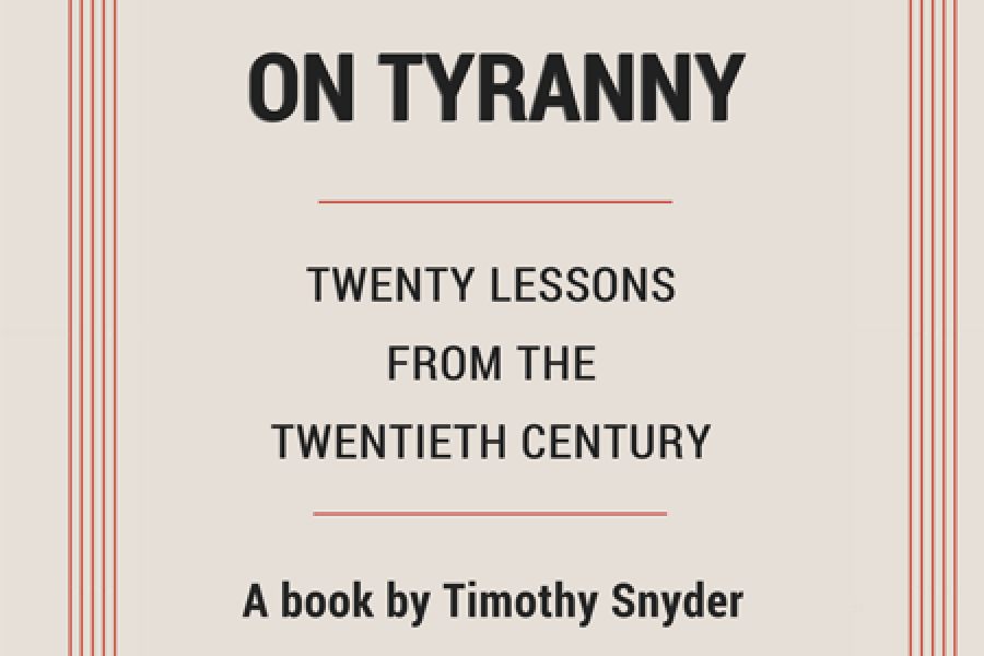  Book cover art for "On Tyranny"