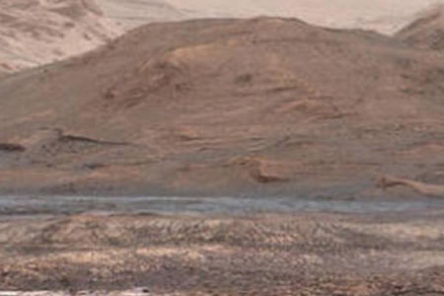 Rocky landscape of Mars